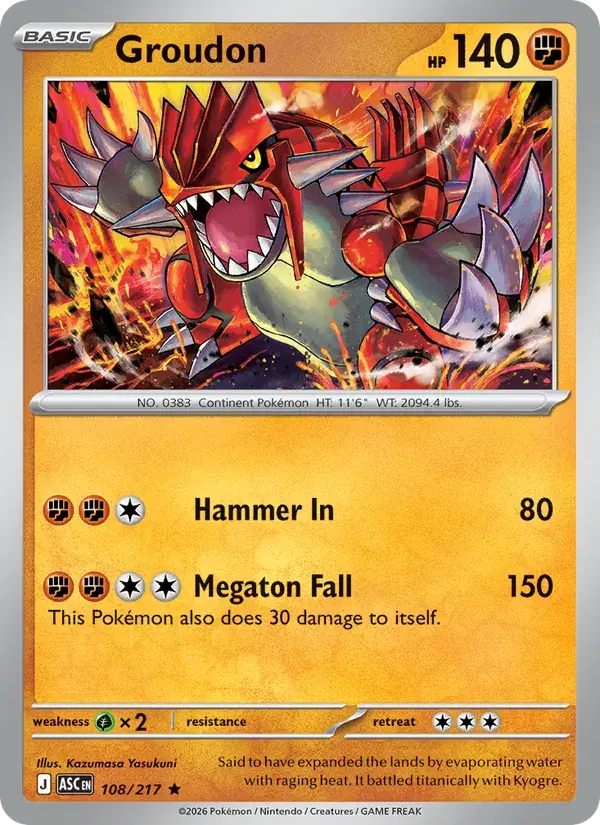 Groudon - 108/295 - Ascended Heroes