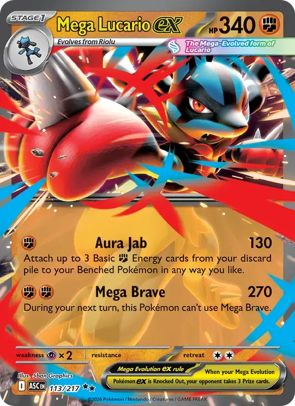 Mega Lucario ex - 113/295 - Ascended Heroes