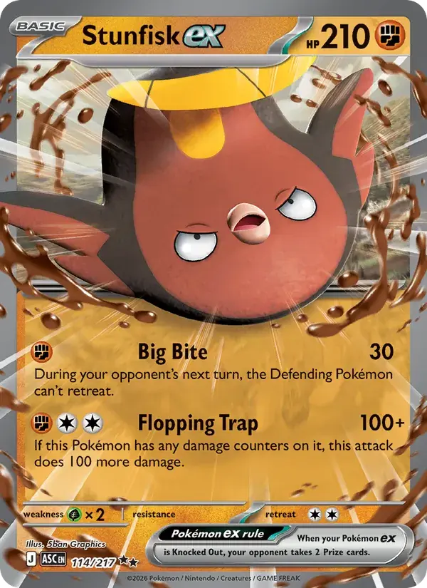 Stunfisk ex - 114/295 - Ascended Heroes