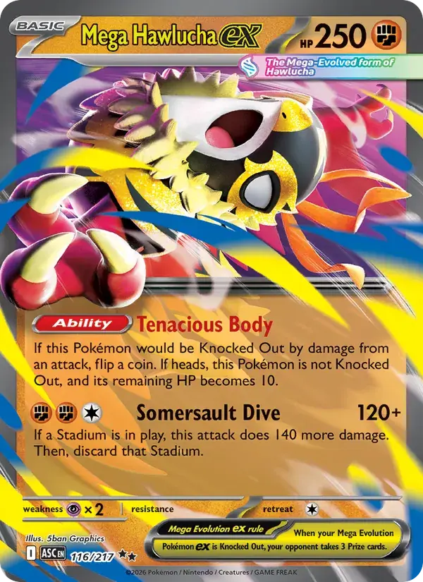 Mega Hawlucha ex - 116/295 - Ascended Heroes