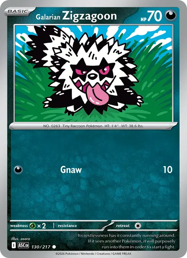 Galarian Zigzagoon - 130/295 - Ascended Heroes