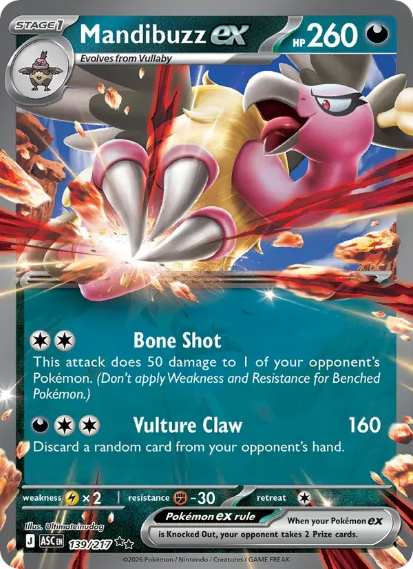 Mandibuzz ex - 139/295 - Ascended Heroes