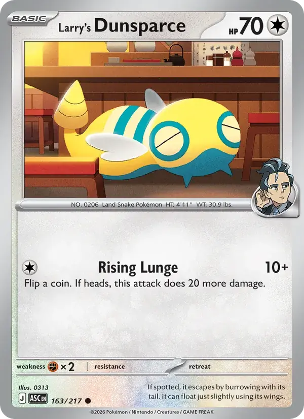Larry's Dunsparce - 163/295 - Ascended Heroes