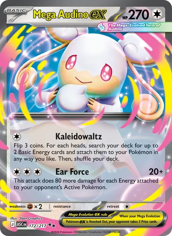 Mega Audino ex - 172/295 - Ascended Heroes