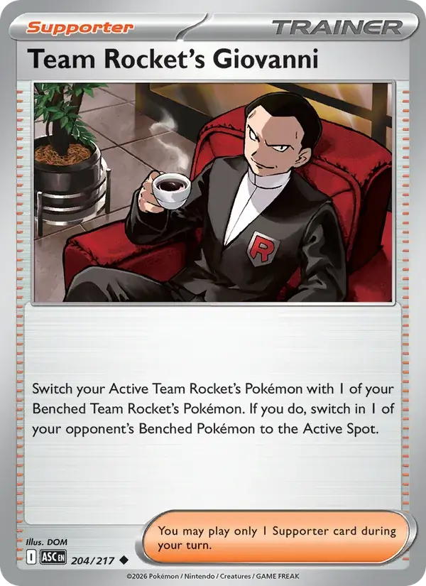 Team Rocket's Giovanni - 204/295 - Ascended Heroes