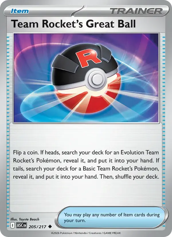 Team Rocket's Great Ball - 205/295 - Ascended Heroes