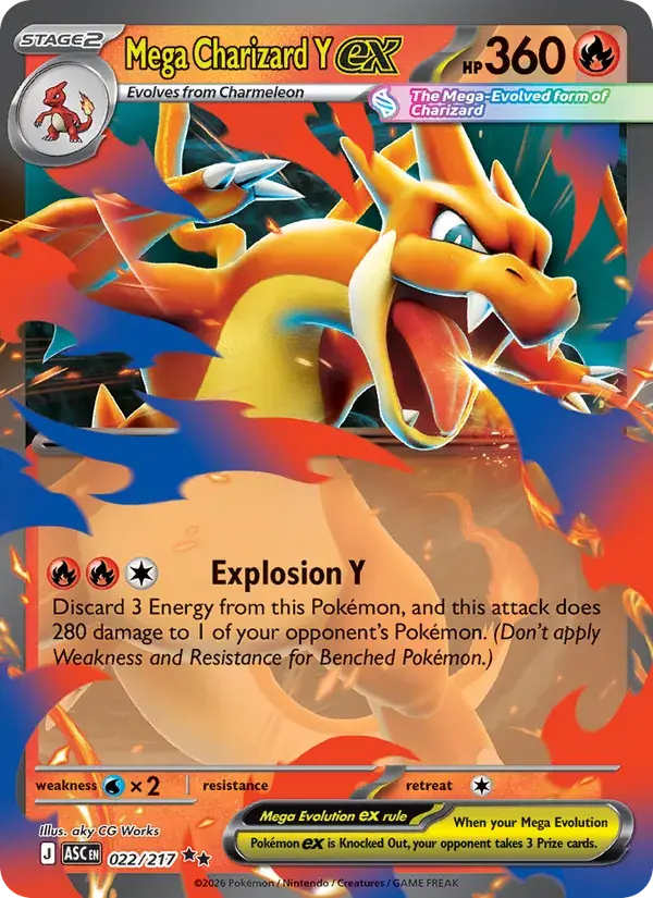 Mega Charizard Y ex - 022/295 - Ascended Heroes