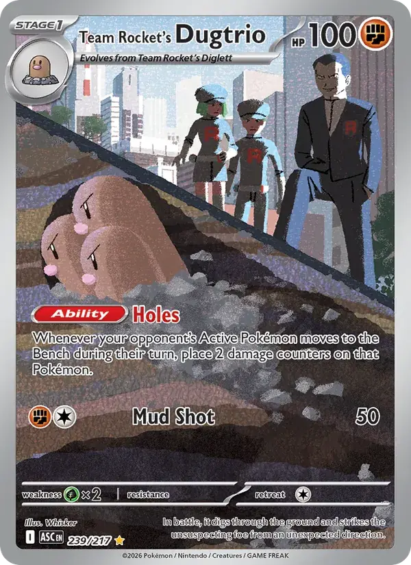 Team Rocket's Dugtrio - 239/295 - Ascended Heroes