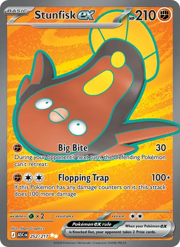 Stunfisk ex - 252/295 - Ascended Heroes
