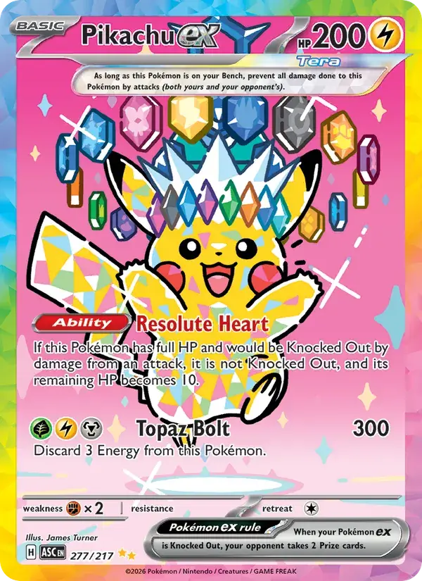 Pikachu ex - 277/295 - Ascended Heroes