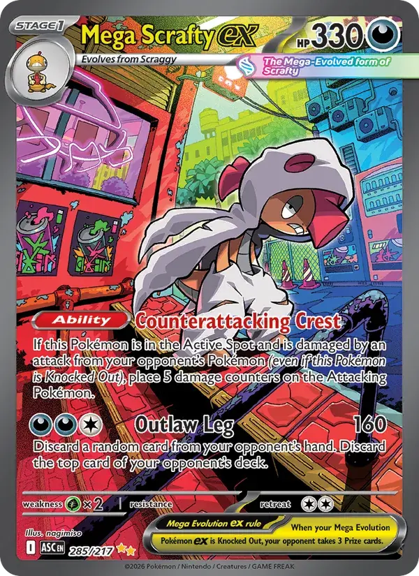 Mega Scrafty ex - 285/295 - Ascended Heroes