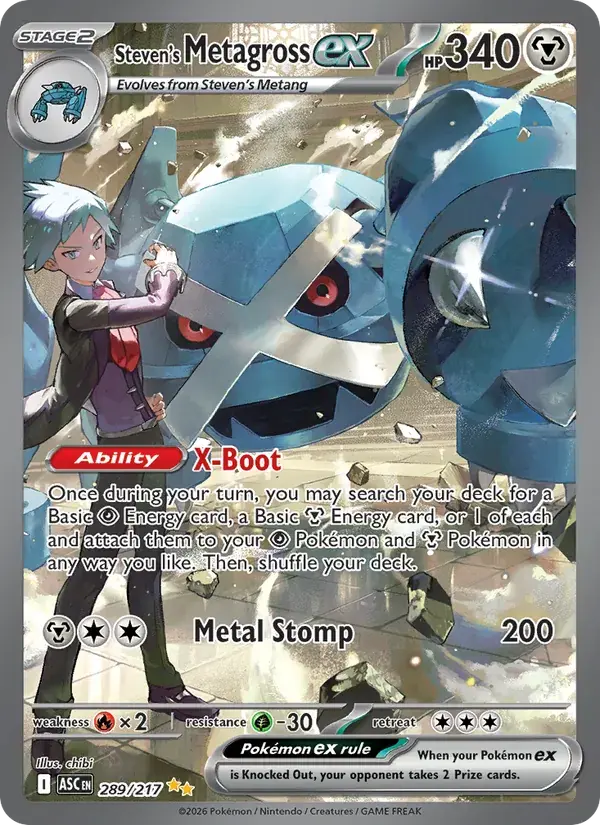 Steven's Metagross ex - 289/295 - Ascended Heroes