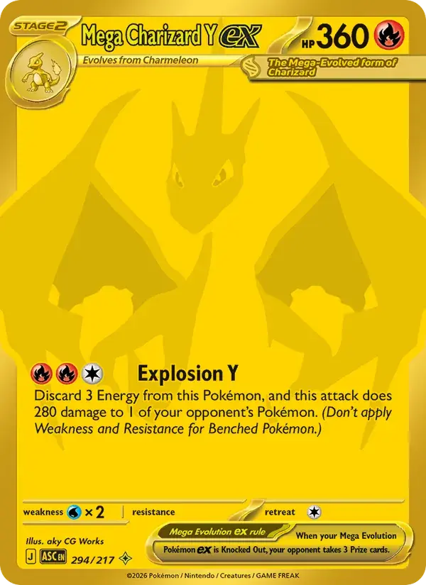 Mega Charizard Y ex - 294/295 - Ascended Heroes