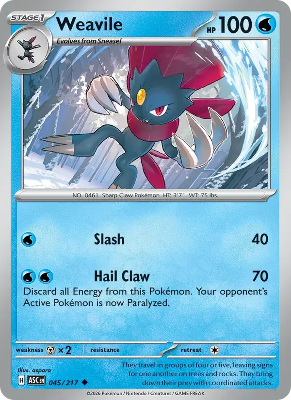 Weavile - 045/295 - Ascended Heroes