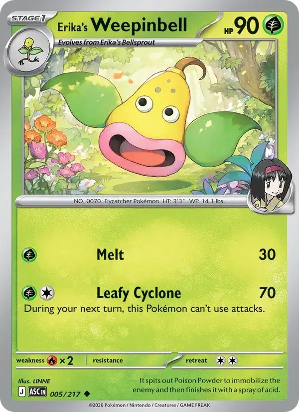 Erika's Weepinbell - 005/295 - Ascended Heroes