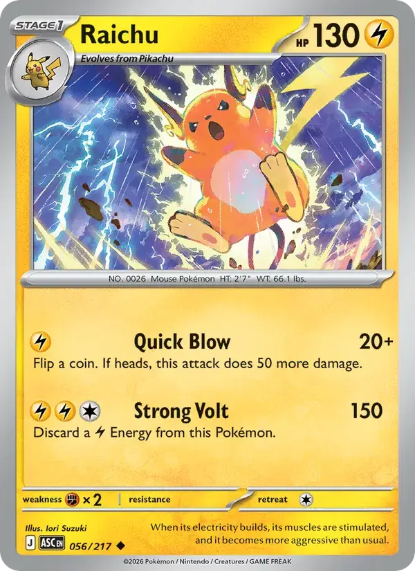 Raichu - 056/295 - Ascended Heroes