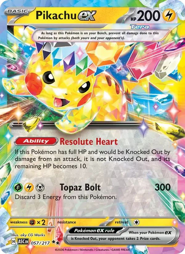 Pikachu ex - 057/295 - Ascended Heroes