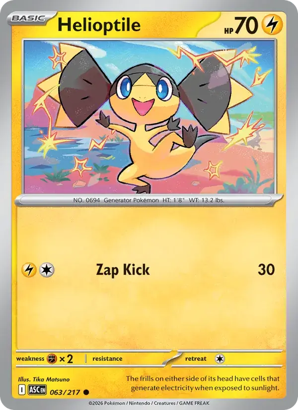 Helioptile - 063/295 - Ascended Heroes