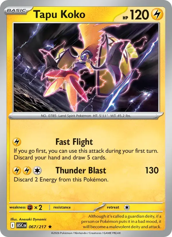 Tapu Koko - 067/295 - Ascended Heroes