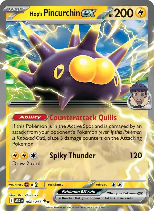 Hop's Pincurchin ex - 068/295 - Ascended Heroes