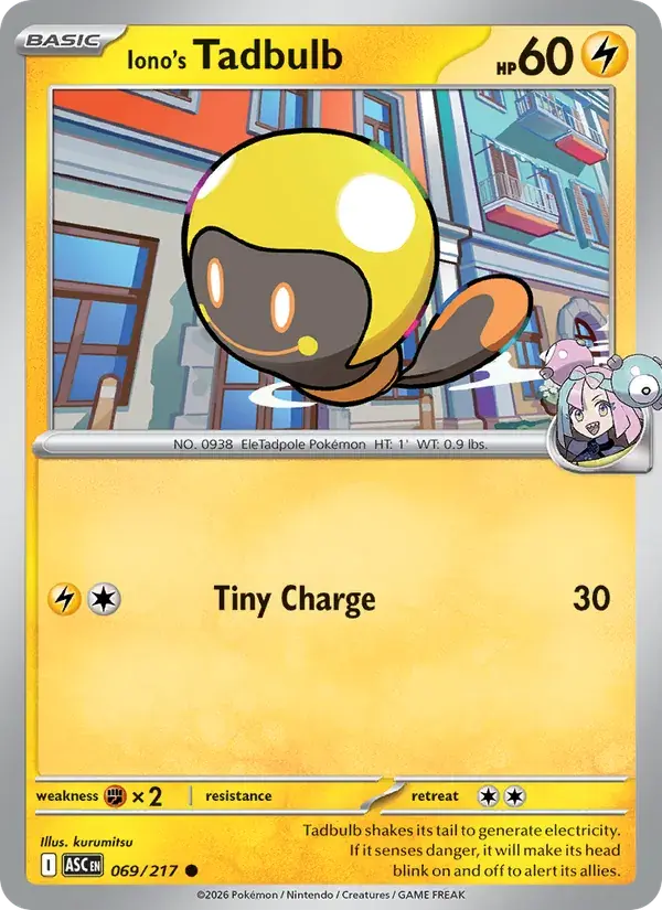 Iono's Tadbulb - 069/295 - Ascended Heroes