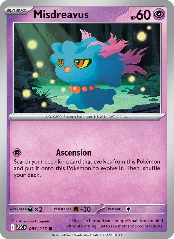 Misdreavus - 085/295 - Ascended Heroes