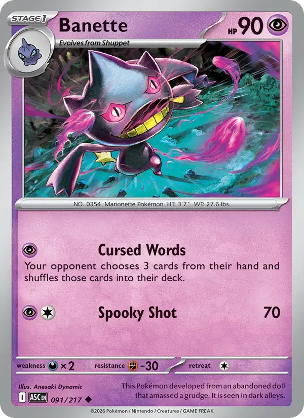 Banette - 091/295 - Ascended Heroes