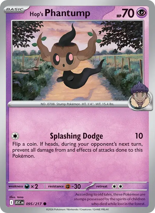 Hop's Phantump - 095/295 - Ascended Heroes