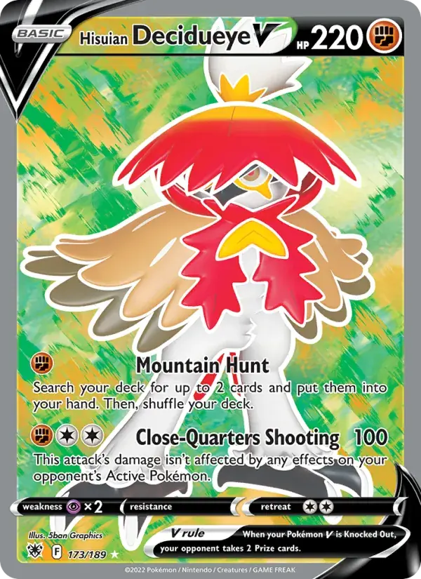 Hisuian Decidueye V - 173/216 - Astral Radiance