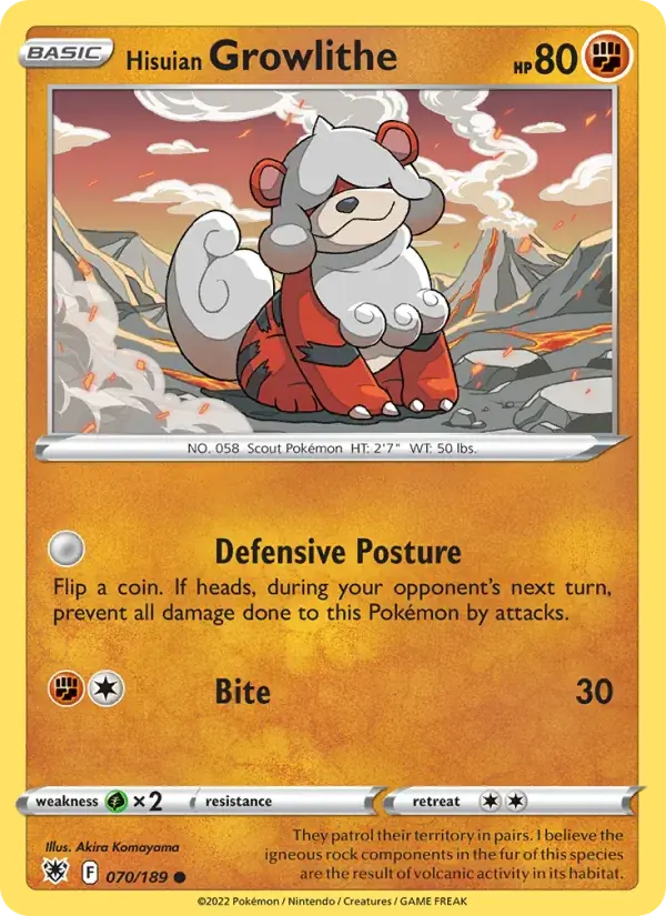 Hisuian Growlithe - 070/216 - Astral Radiance