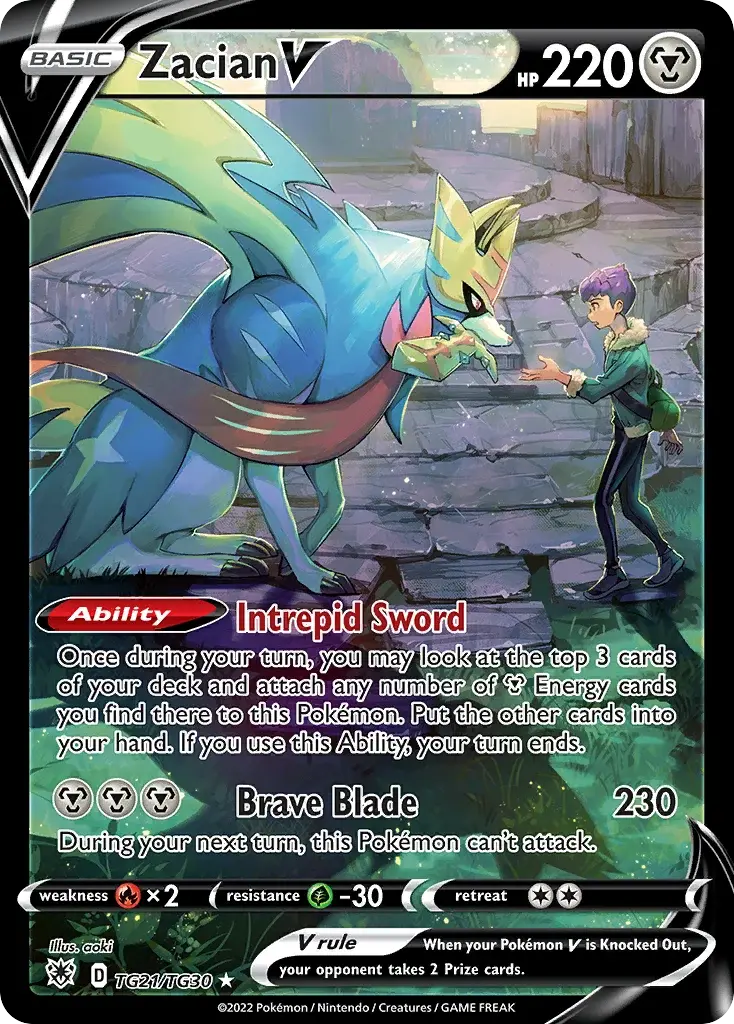 Zacian V - TG21/216 - Astres Radieux