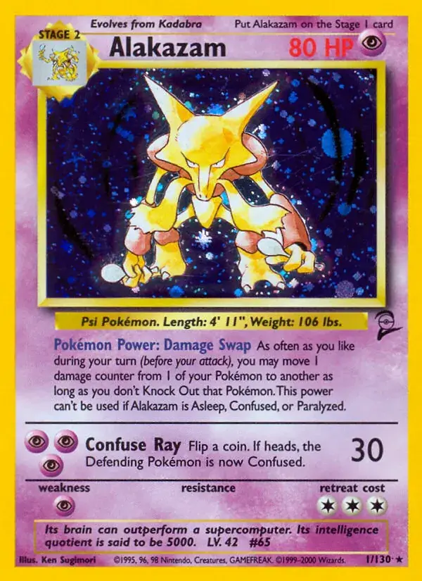 Alakazam - 1/130 - Base Set 2