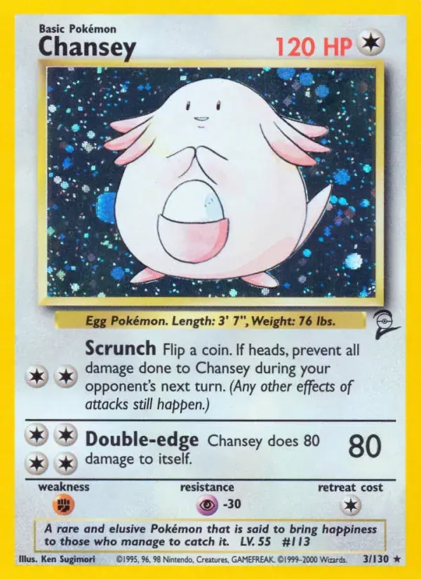 Chansey - 3/130 - Base Set 2