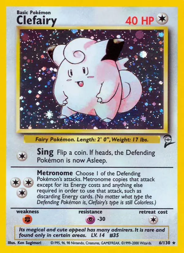 Clefairy - 6/130 - Base Set 2