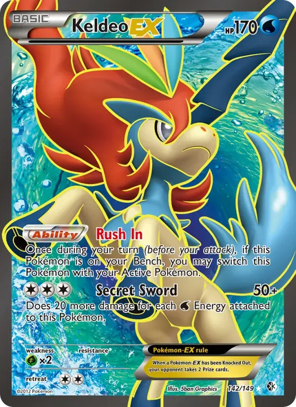 Keldeo-EX - 142/153 - Boundaries Crossed