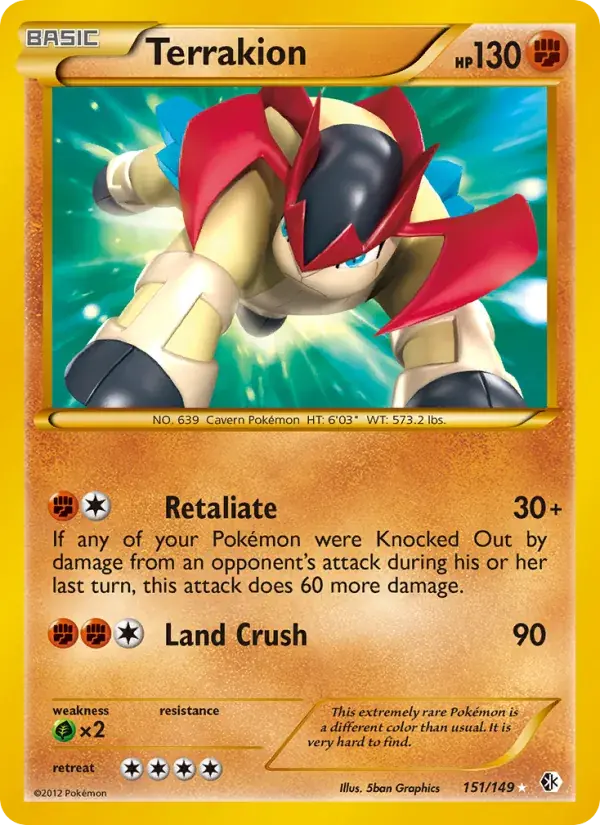 Terrakion - 151/153 - Boundaries Crossed