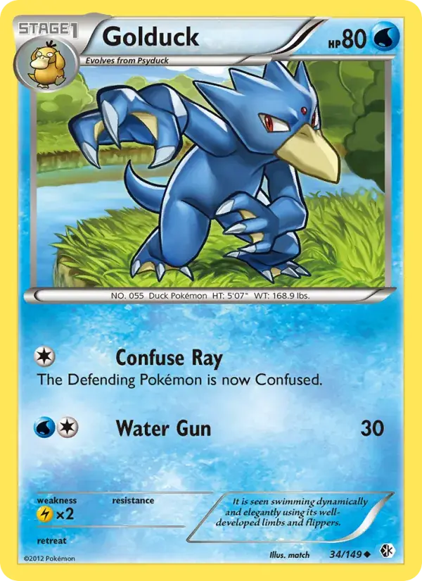 Golduck - 34/153 - Boundaries Crossed