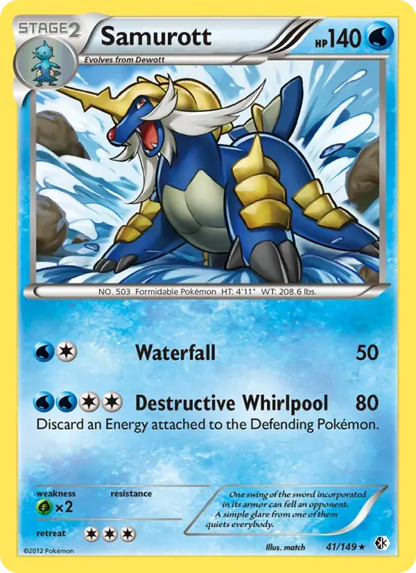 Samurott - 41/153 - Boundaries Crossed