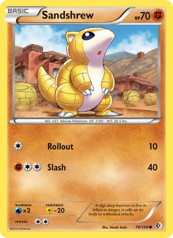Sandshrew - 78/153 - Boundaries Crossed