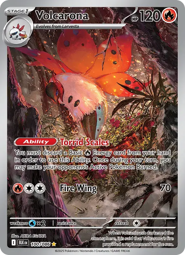 Volcarona - 100/172 - Black Bolt