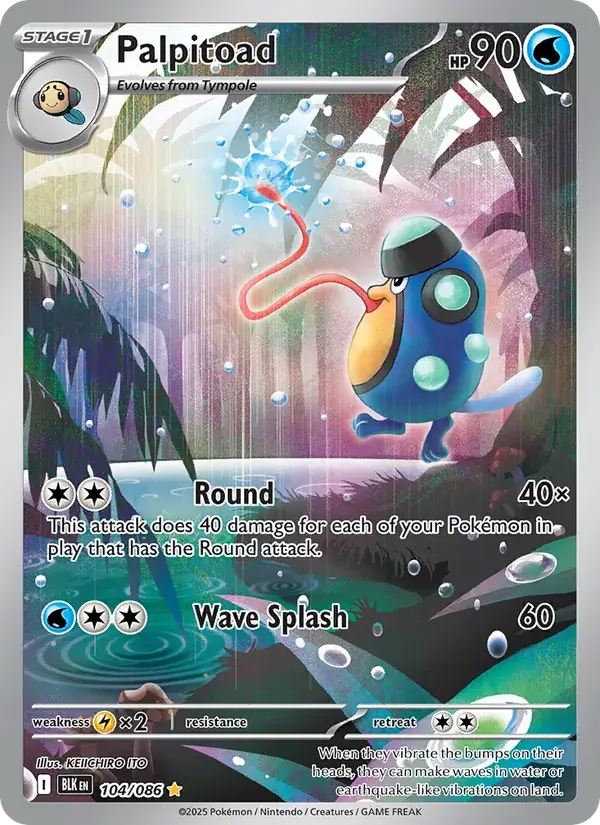 Palpitoad - 104/172 - Black Bolt