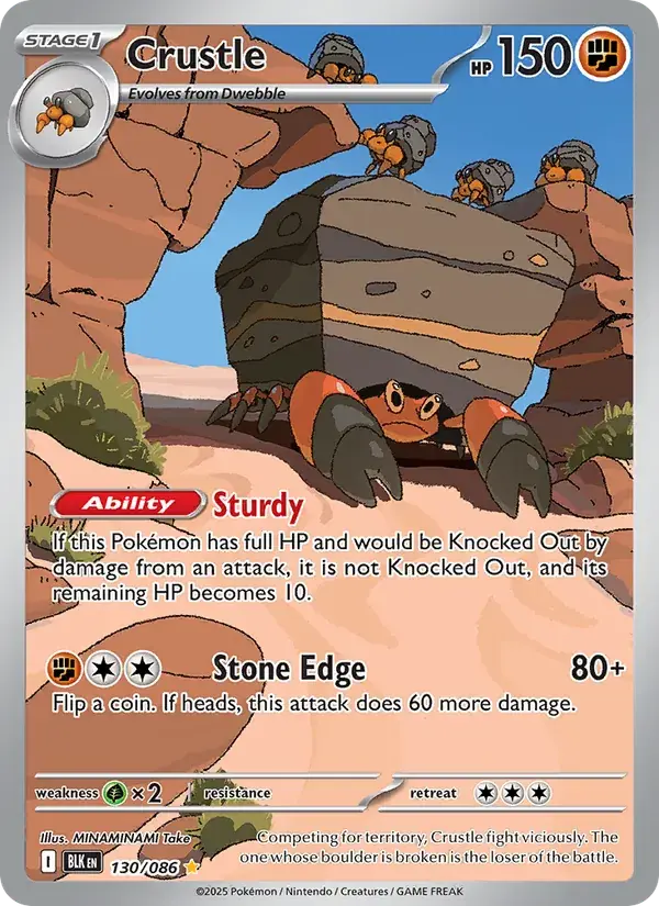 Crustle - 130/172 - Black Bolt