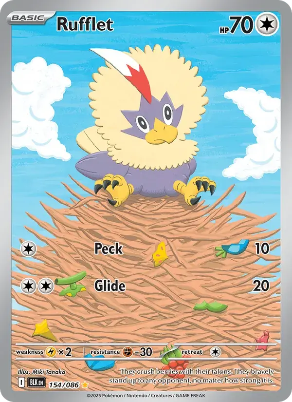 Rufflet - 154/172 - Black Bolt