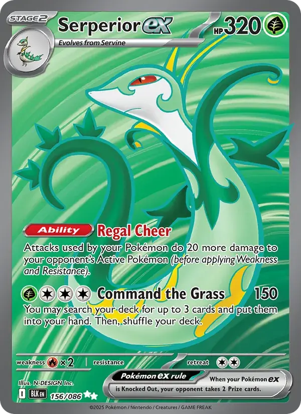 Serperior ex - 156/172 - Black Bolt