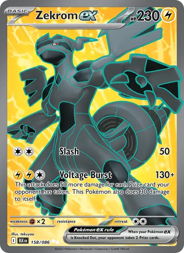 Zekrom ex - 158/172 - Black Bolt