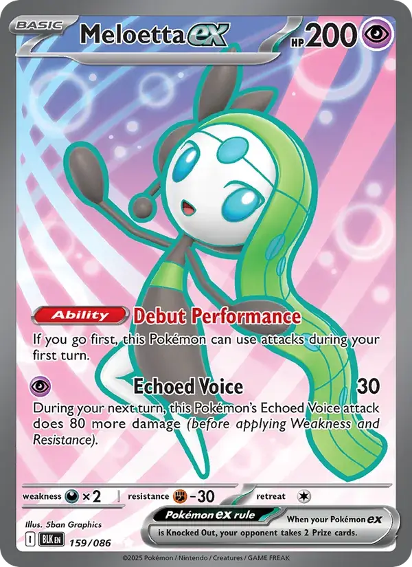 Meloetta ex - 159/172 - Black Bolt