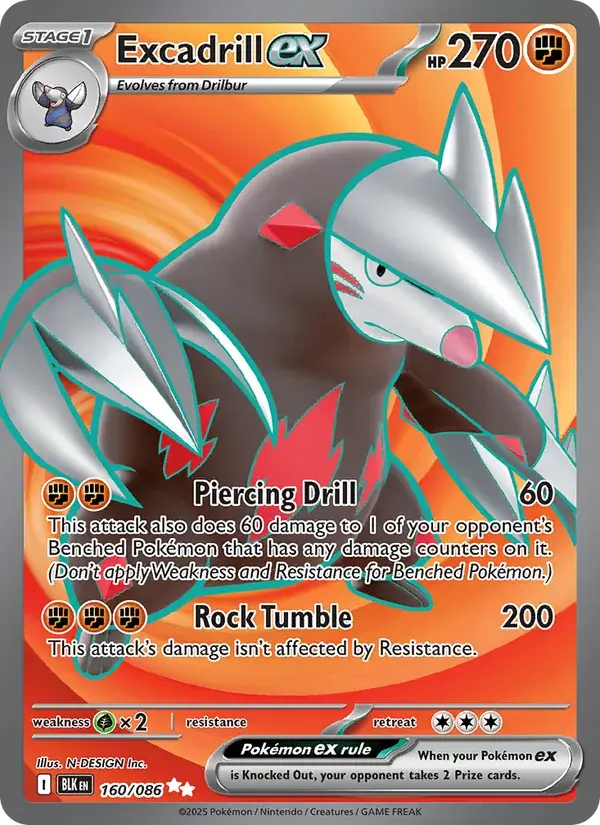 Excadrill ex - 160/172 - Black Bolt