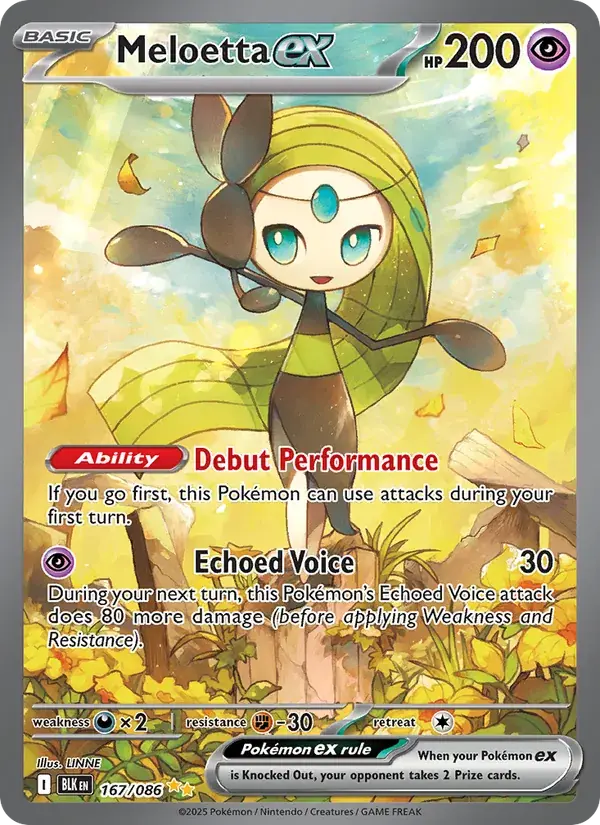 Meloetta ex - 167/172 - Black Bolt