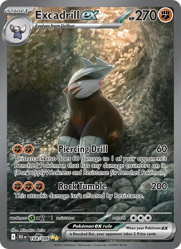 Excadrill ex - 168/172 - Black Bolt