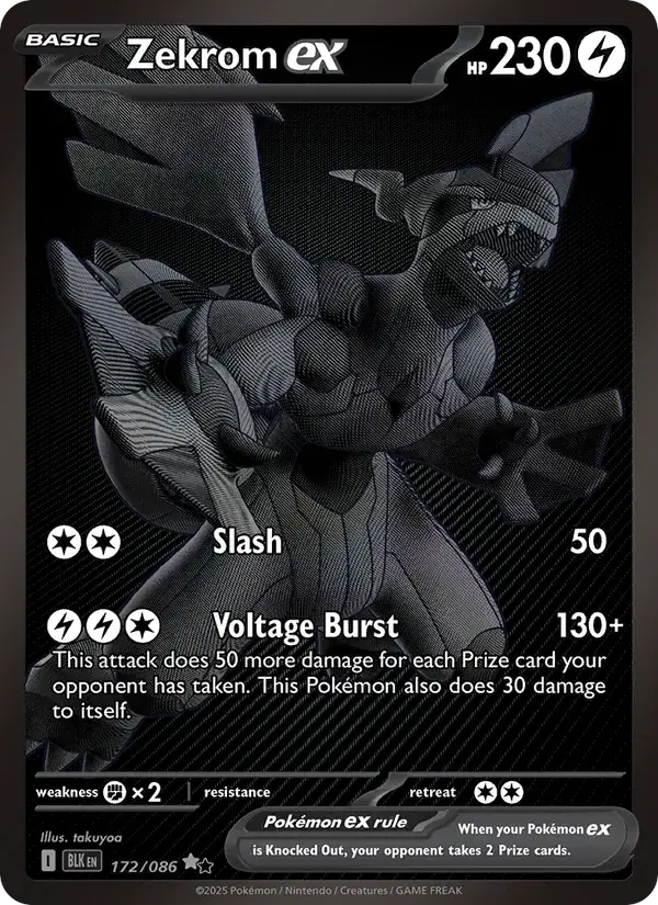 Zekrom ex - 172/172 - Black Bolt